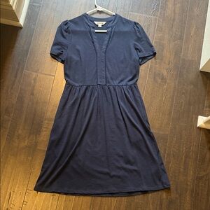 NWOT Boden Jersey Navy Short-Sleeve Dress
